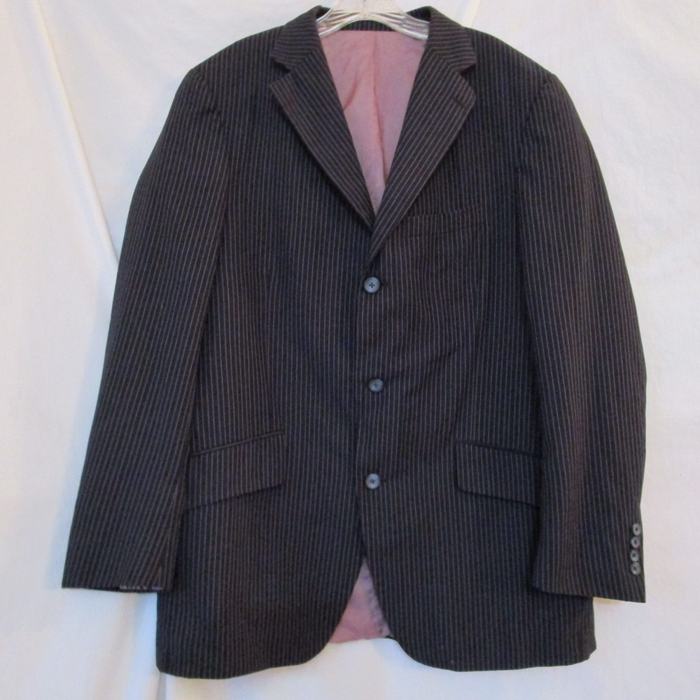 Billy London Pinstriped Coat 44R